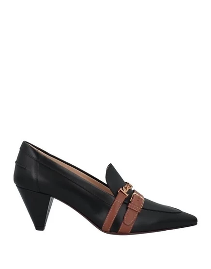 Женские мокасины Tod's кожаные, черные