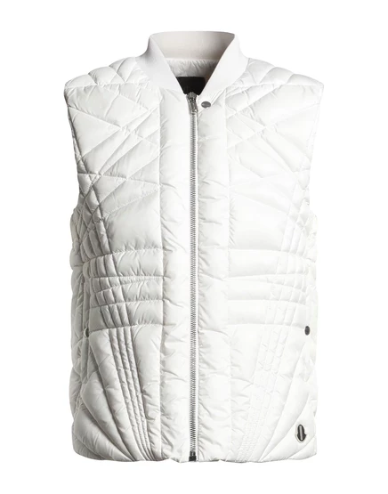 Мужской стёганый жилет Moncler Rick Owens пуховый, белый