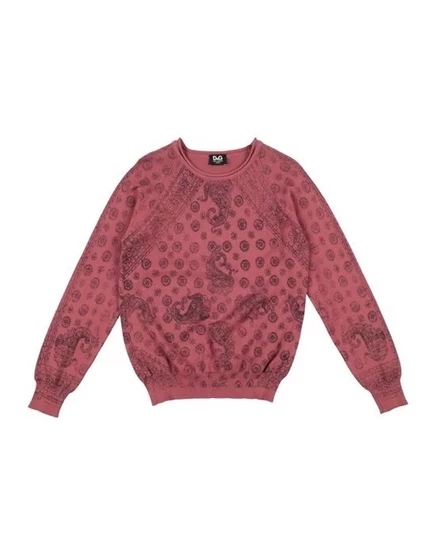 Свитер Dolce & Gabbana из хлопка, кирпичный