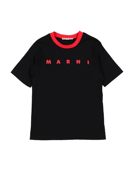 Унисекс футболка Marni с принтом, черная
