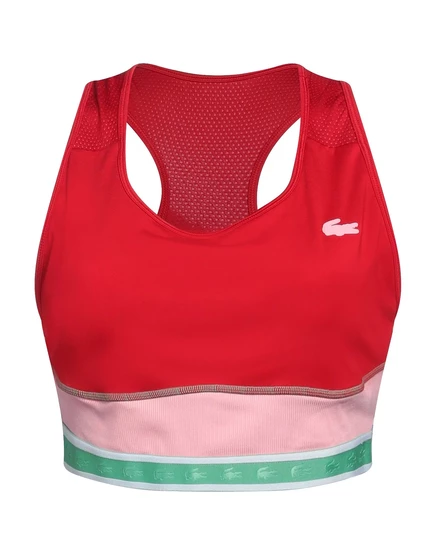 Женский спортивный топ Lacoste Sport без рукавов, красный