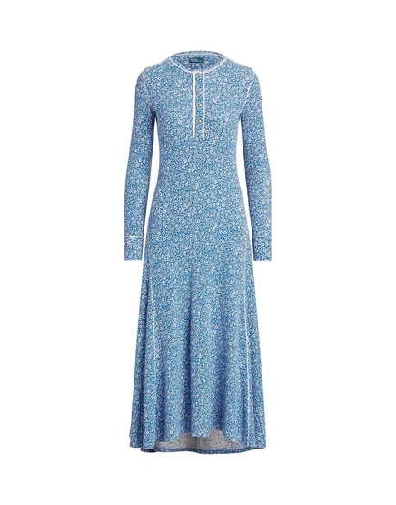 Женское платье миди Polo Ralph Lauren Lorenz_SP, лазурное