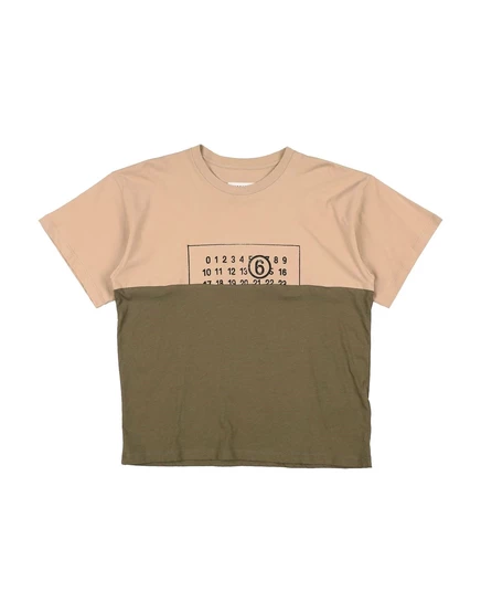 Футболка унисекс MM6 Maison Margiela Promotion, бежевая