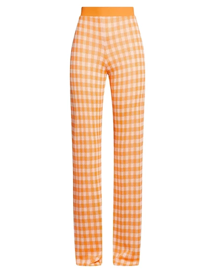 Женские брюки MSGM Lorenz_SP клеш, оранжевые