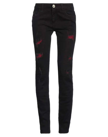 Женские джинсы Trussardi Jeans Wonderwoman, черные