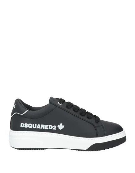 Кеды DSquared2, кожаные, чёрные