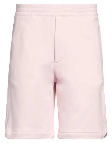 Шорты McQueen с логотипом и полосками, розовые