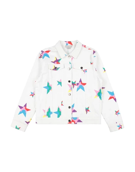 Детская джинсовая куртка Stella McCartney Kids, белая