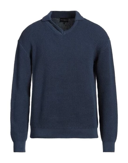 EMPORIO ARMANI Свитер грифельно-синий