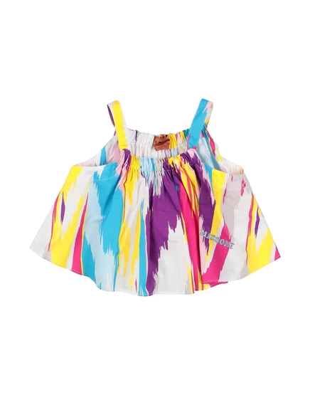 Детский топ MISSONI KIDS JUNIOR хлопковый, фуксия