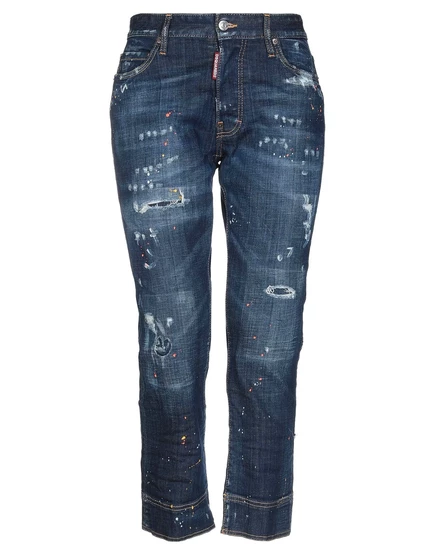 Женские джинсы DSquared2 Jeans прямые, тёмно-синие