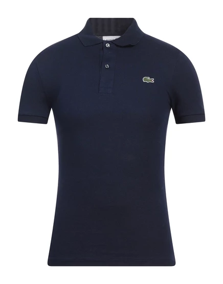 Мужская футболка-поло Lacoste из пике, иссиня-чёрная