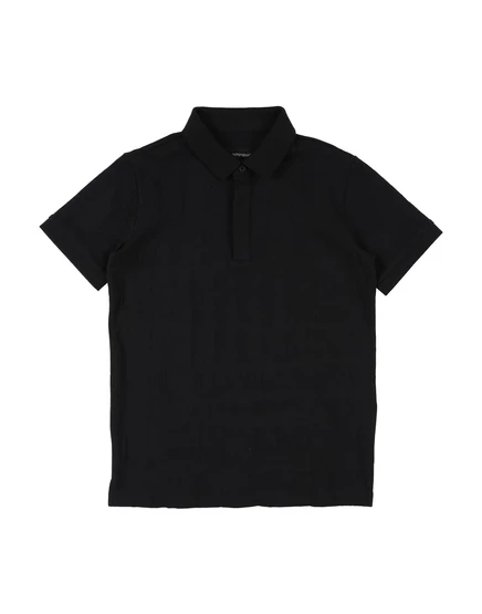 Мужское поло Emporio Armani джерси, иссиня-чёрное