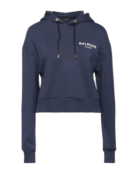 Женское худи Balmain, синее
