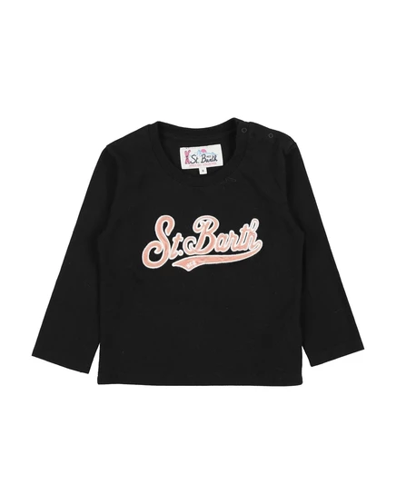 Унисекс футболка MC2 Saint Barth BABY из органического хлопка, чёрная
