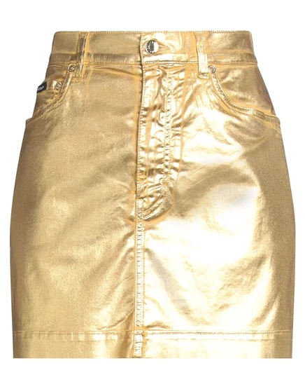 Женская мини-юбка Dolce & Gabbana Lorenz_SP, золотая