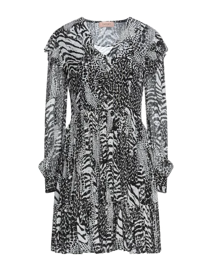 Женское мини-платье Twinset PAPERMAG, черное