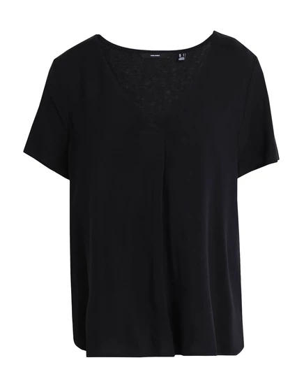 Женский топ Vero Moda с короткими рукавами, черный