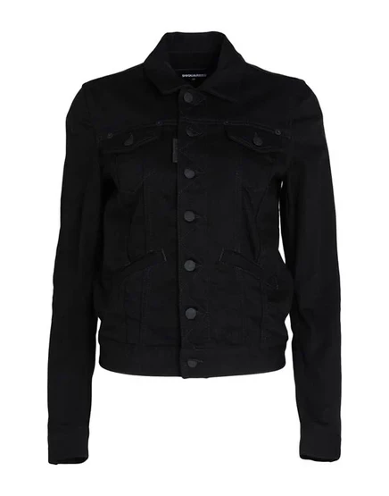 DSQUARED2 Джинсовая верхняя одежда чёрный