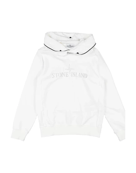 Детское худи Stone Island Junior, белое
