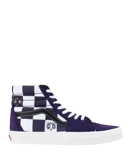 Женские высокие кеды Vans замшевые, тёмно-фиолетовые