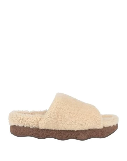 Женские сандалии Chloé на платформе, бежевые