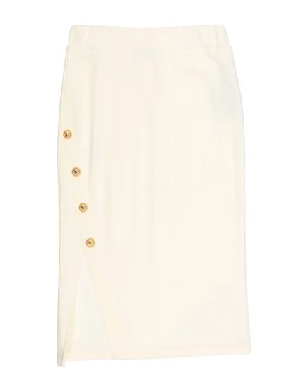 Детская юбка Balmain Junior, цвета слоновой кости