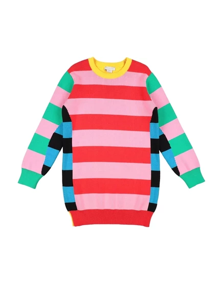 Детское трикотажное платье Stella McCartney Kids, розовое