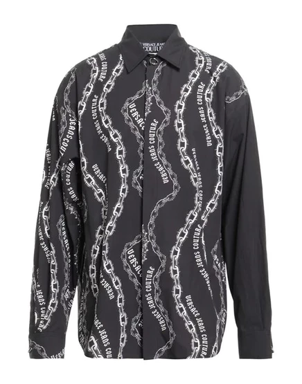 VERSACE JEANS COUTURE Pубашка чёрный