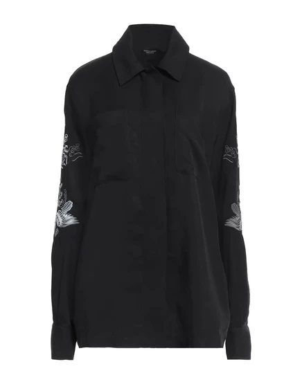 Женская рубашка Marcelo Burlon длинная, черная