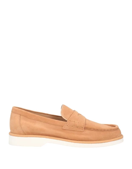 Женские мокасины Santoni из замши, верблюжие