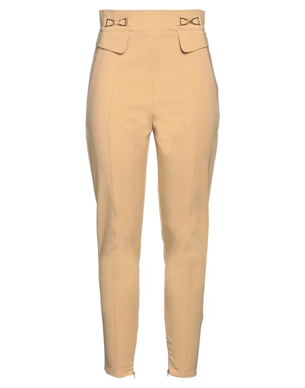 Женские брюки Elisabetta Franchi Wonderwoman, бежевые