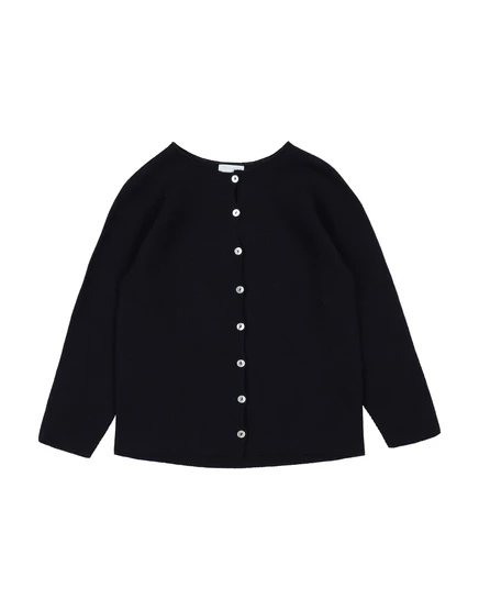 Детский кардиган Laranjinha Kids, иссиня‑чёрный
