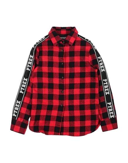 Женская рубашка Pyrex Kids из вискозы в клетку, красная