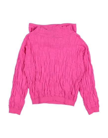 Женский свитер Emporio Armani KIDS, хлопок/шерсть, фуксия