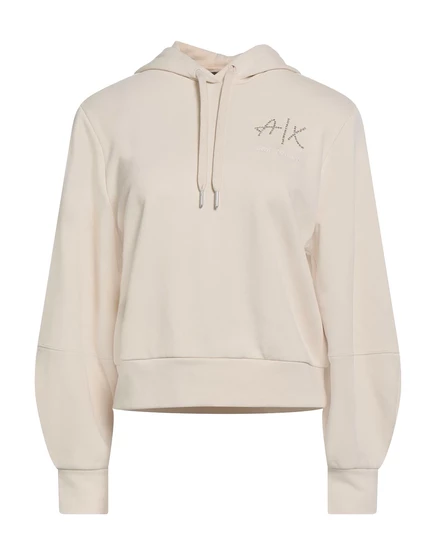 Женское худи Armani Exchange Papermag, бежевое