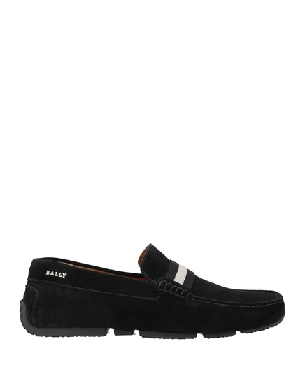 Мужские мокасины Bally замшевые, чёрные