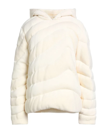 Женский короткий пуховик Moncler Lorenz_SP, светло-кремовый