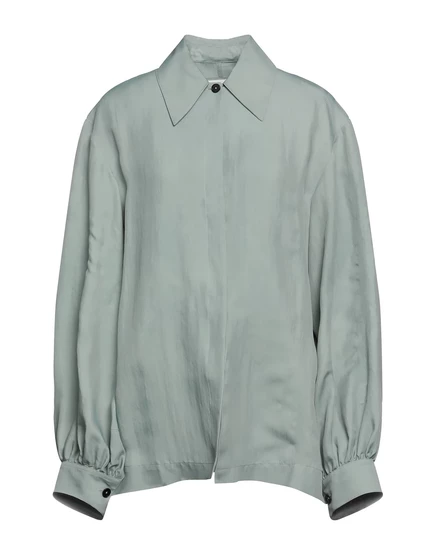 Женская рубашка Jil Sander Lorenz_SP твил, шалфейно-зелёная