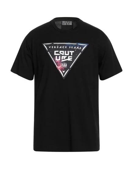 Футболка Versace Jeans Couture с логотипом, чёрная