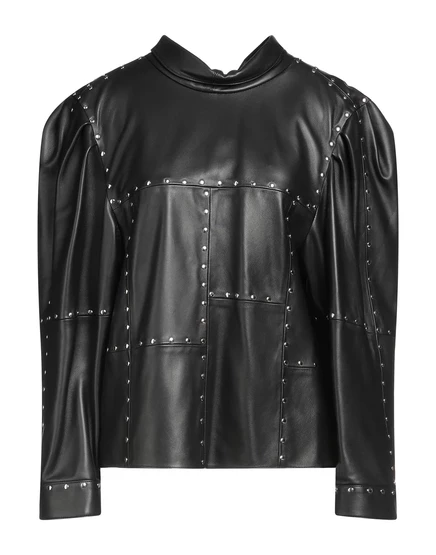 Женская кожаная куртка Isabel Marant WONDERWOMAN, черная