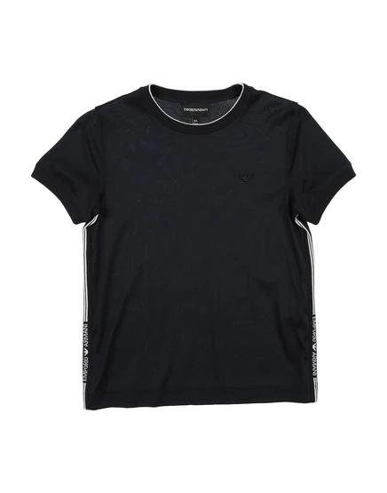 Детская футболка Emporio Armani Kids, иссиня-чёрная