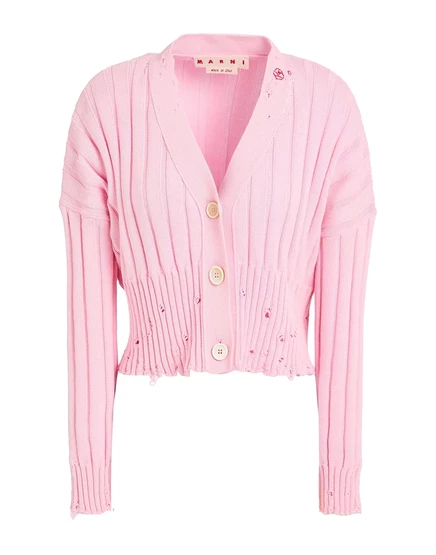 Женский кардиган Marni, хлопок, розовый