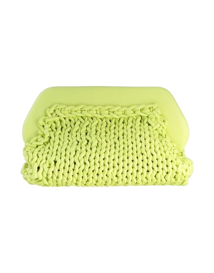 Женский клатч Themoirè Clutches, кожаный, салатовый
