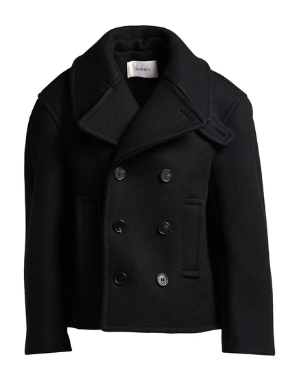 Женское пальто Saint Laurent, черное