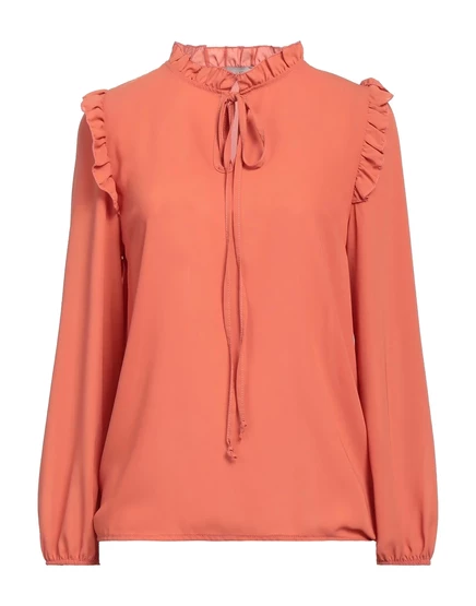Женский топ BOUTIQUE de la FEMME PAPERMAG, рюши, античная роза