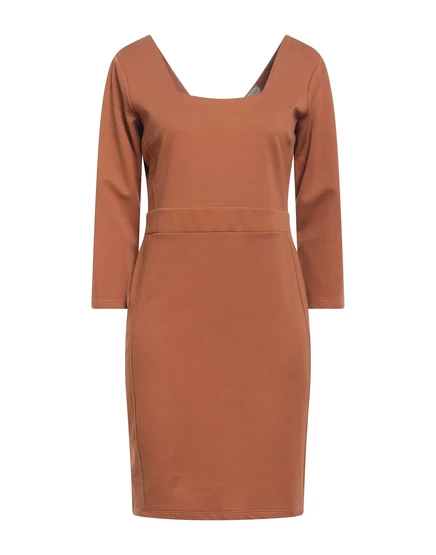 Женское мини-платье BOUTIQUE de la FEMME, коричневое