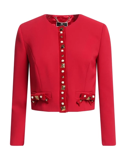 Женский жакет Elisabetta Franchi Ibizen, красный