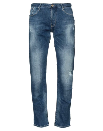 Мужские джинсы Emporio Armani зауженные, синие