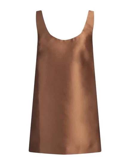 Женское короткое платье Valentino Garavani, коричневое
